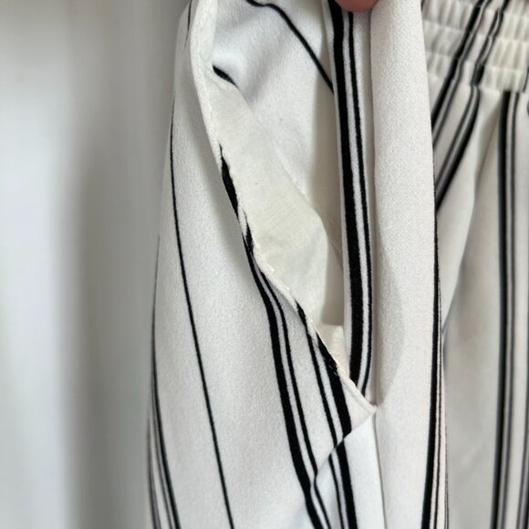 Cisono Jumpsuit Vertical Stripes Drawstring Waist Sleeveless - Picture 13 of 15